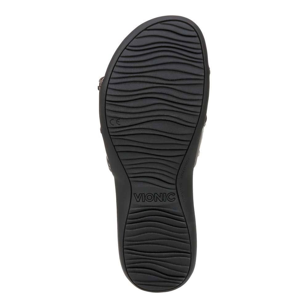 Bella Slide Sandal - Pewter