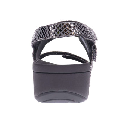 Bolinas Platform Sandal - Pewter Snake