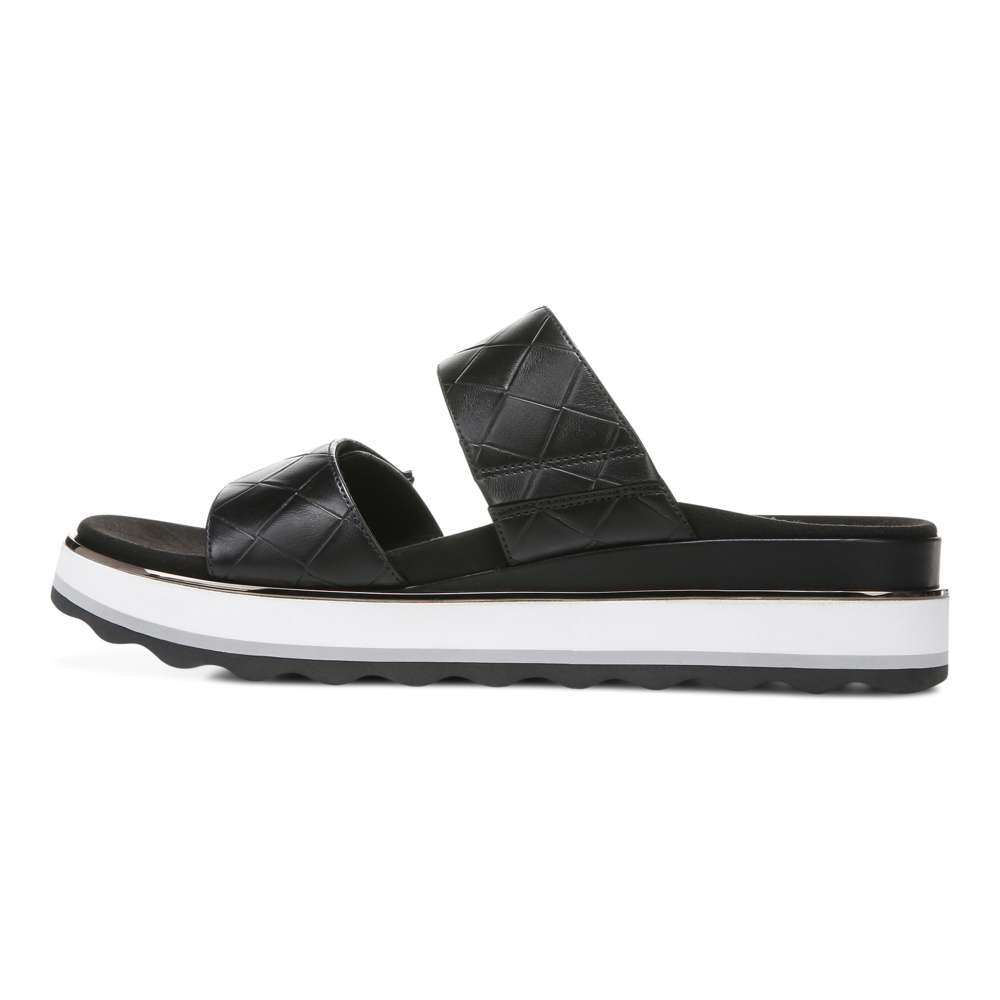 Brandie Flatform Slide Sandal - Black