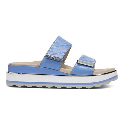 Brandie Flatform Slide Sandal - Azure