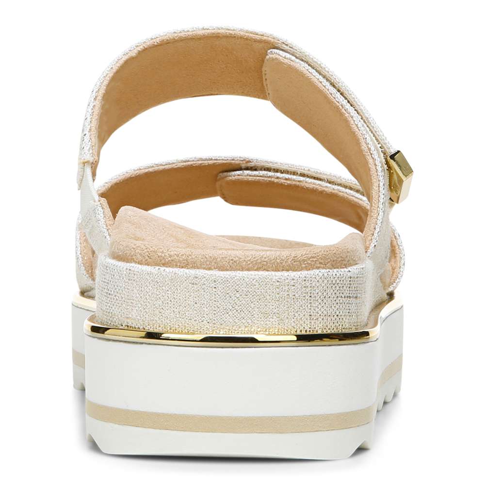 Brandie Flatform Slide Sandal - Marshmallow Linen