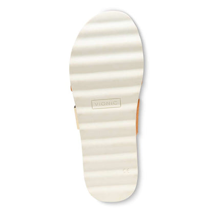 Brandie Flatform Slide Sandal - Marmalade Metallic