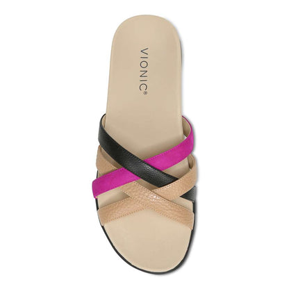 Dava Slide - Beige/Black