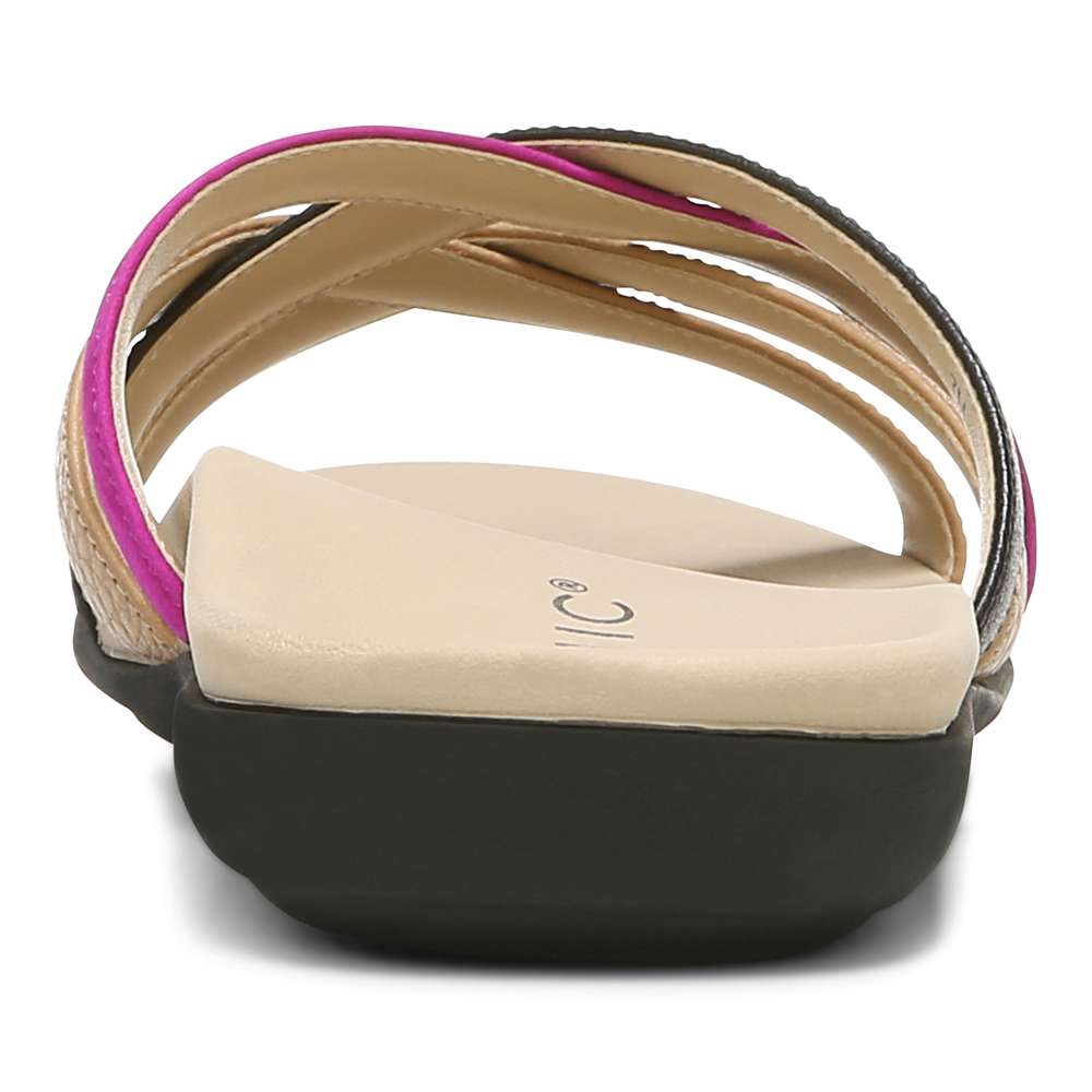 Dava Slide - Beige/Black