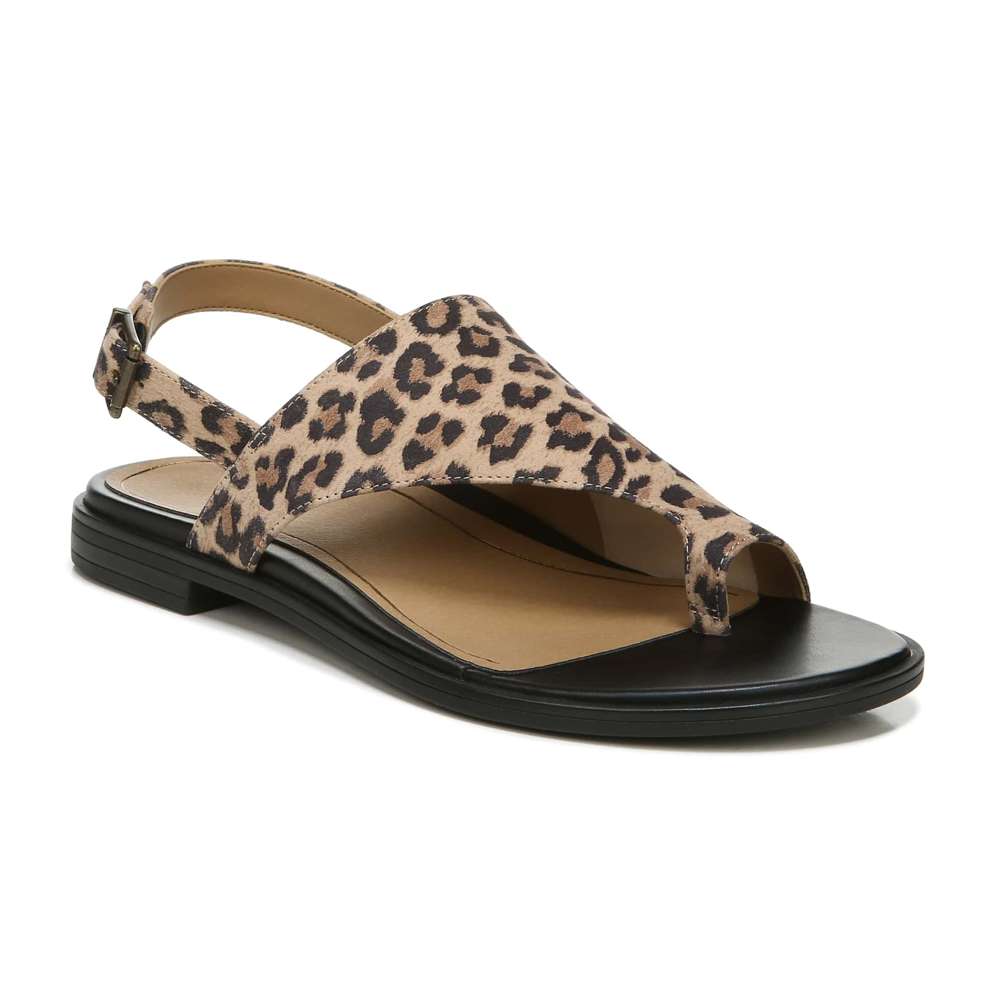 Ella Sandal - Toffee Leopard