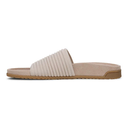 Evie Knit Slide Sandal - Cream