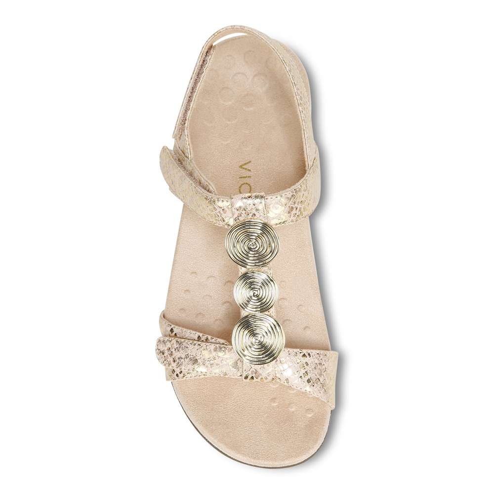 Farra Adjustable Sandal - Blush Snake