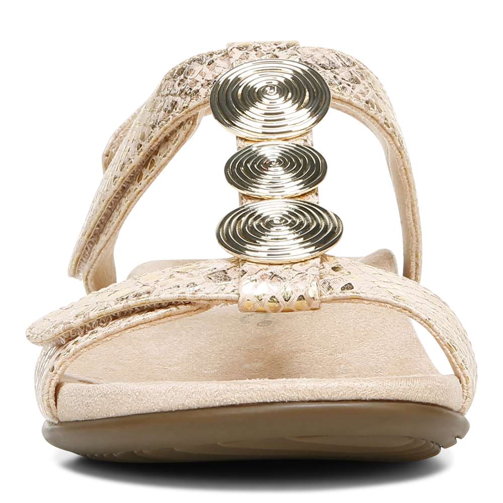 Farra Adjustable Sandal - Blush Snake