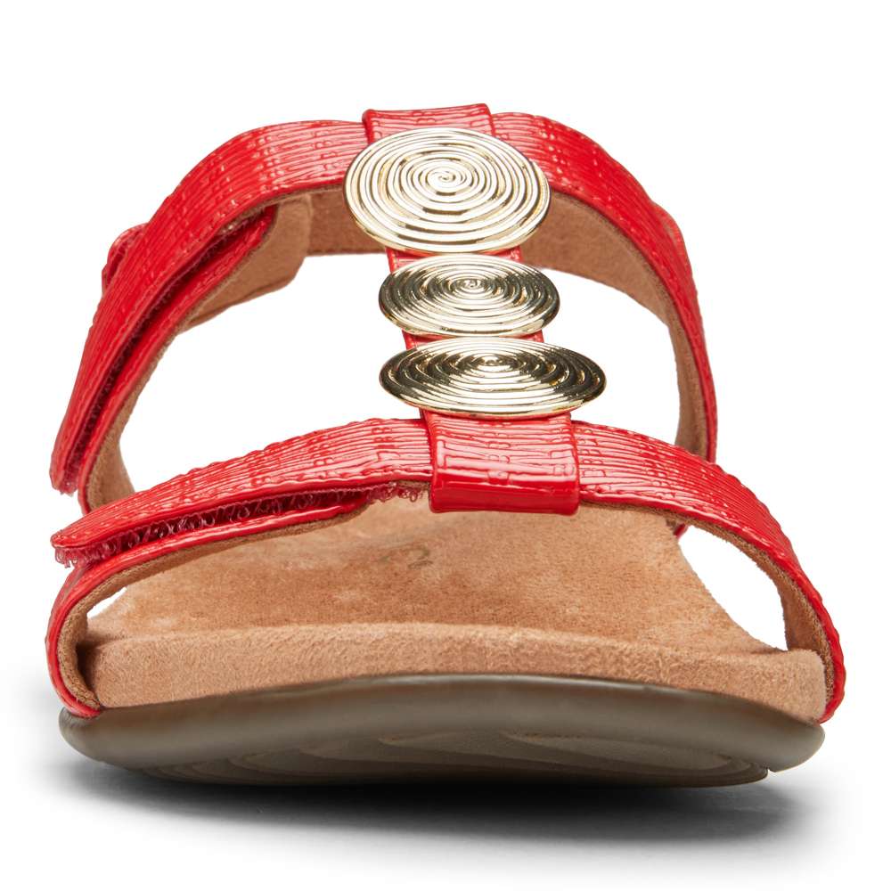 Farra Adjustable Sandal - Cherry Woven