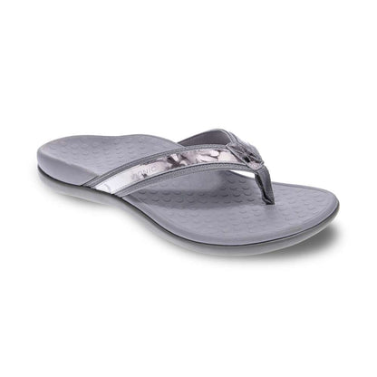 Islander Toe Post Sandal - Grey Floral