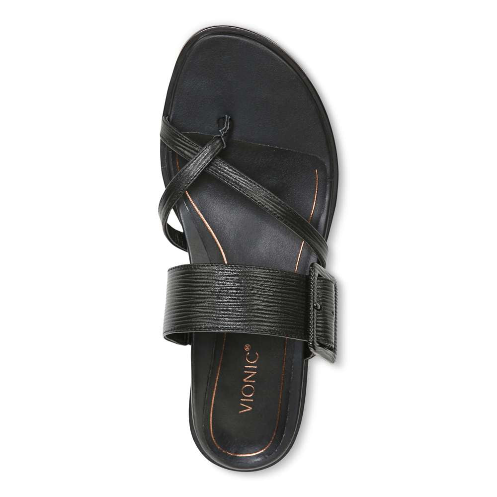 Julep Sandal - Black Wavy