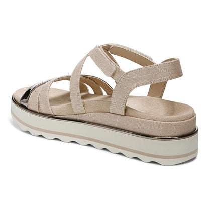 Kellyn Flatform Sandal - Moonlight Linen