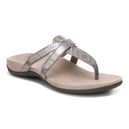 Karley Toe Post Sandal - Silver