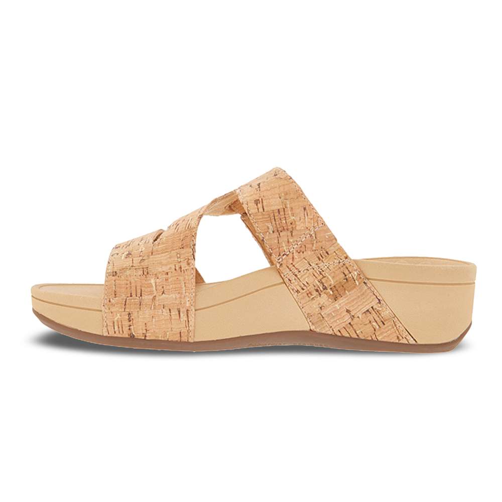 Kyla Platform Sandal - Gold Cork