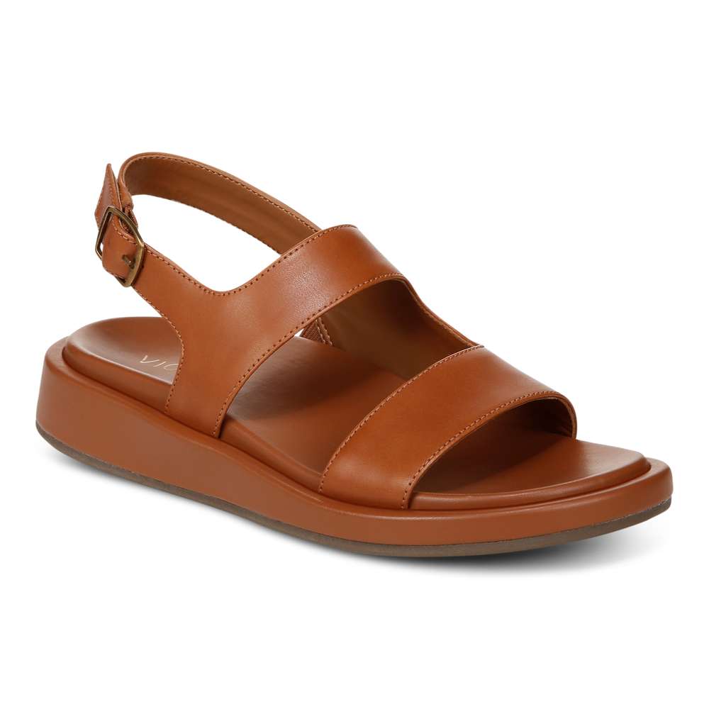Madera Slingback Sandal - Tan Leather