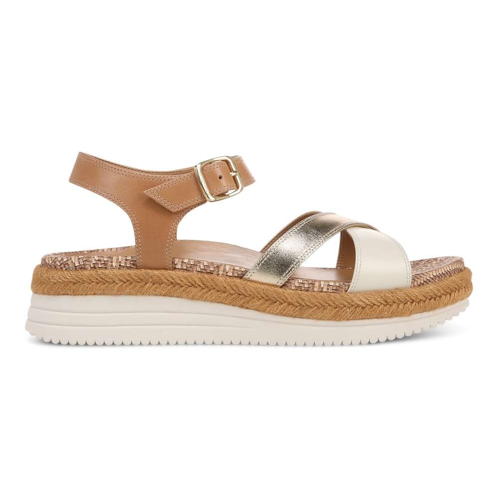 Mar Platform Sandal - Camel/Gold