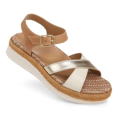 Mar Platform Sandal - Camel/Gold