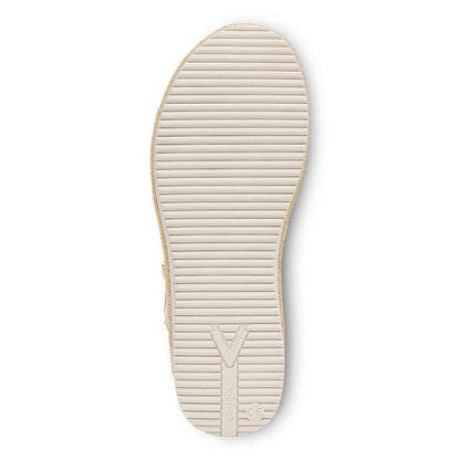 Mar Platform Sandal - Cream Leather