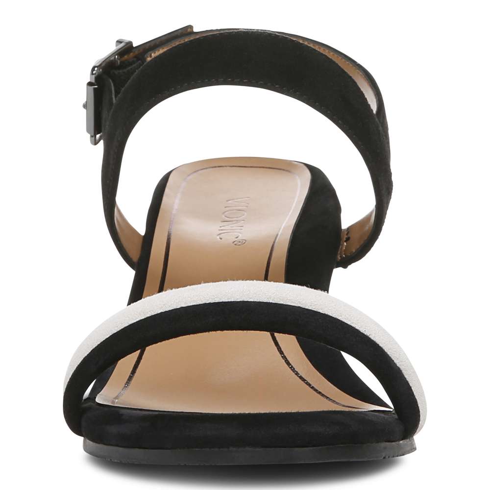 Paula Block Heel - Black/White