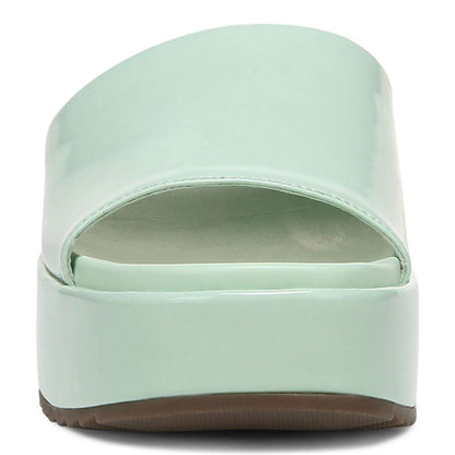 Trista Flatform Slide - Menta Patent