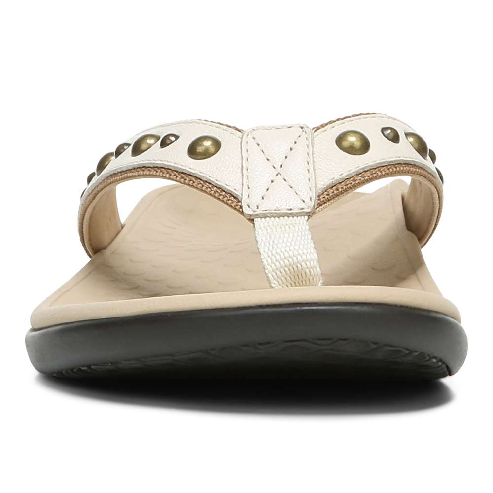 Vanessa Toe Post Sandal - Cream