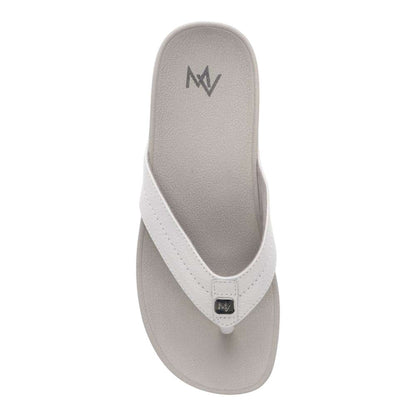 Allora Smooth Toe Post Sandal - White