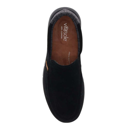 Harbour Suede Slip On - Black